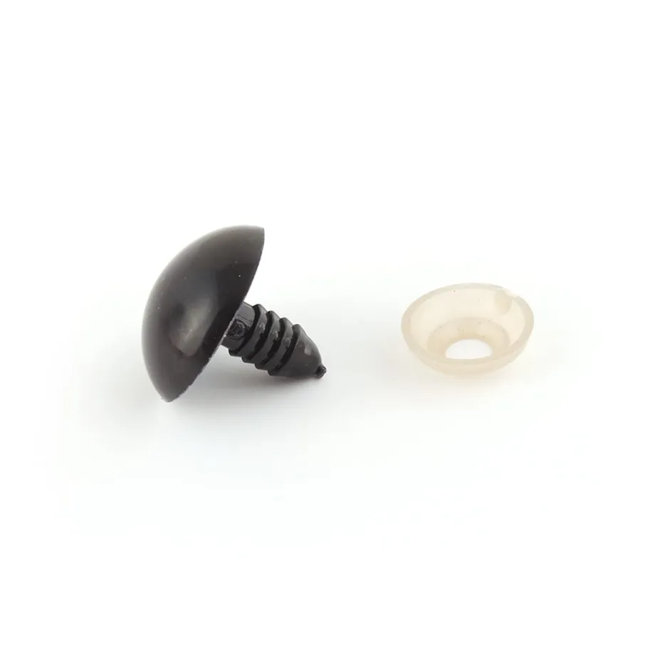 Øye med sikkerhetslås – 18mm – Sort